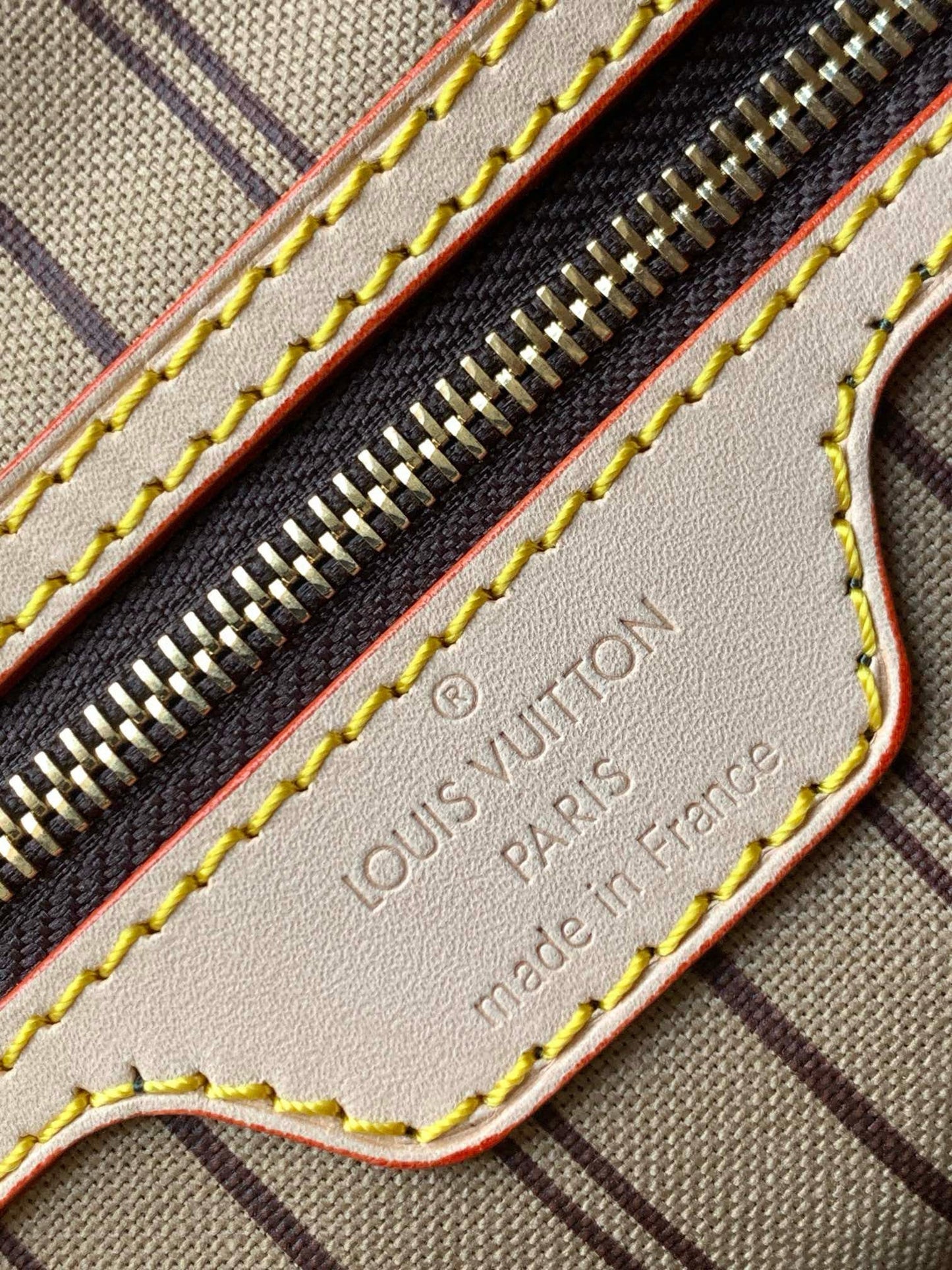 Neverfull Gm 39 Brown Beige Monogram Canvas