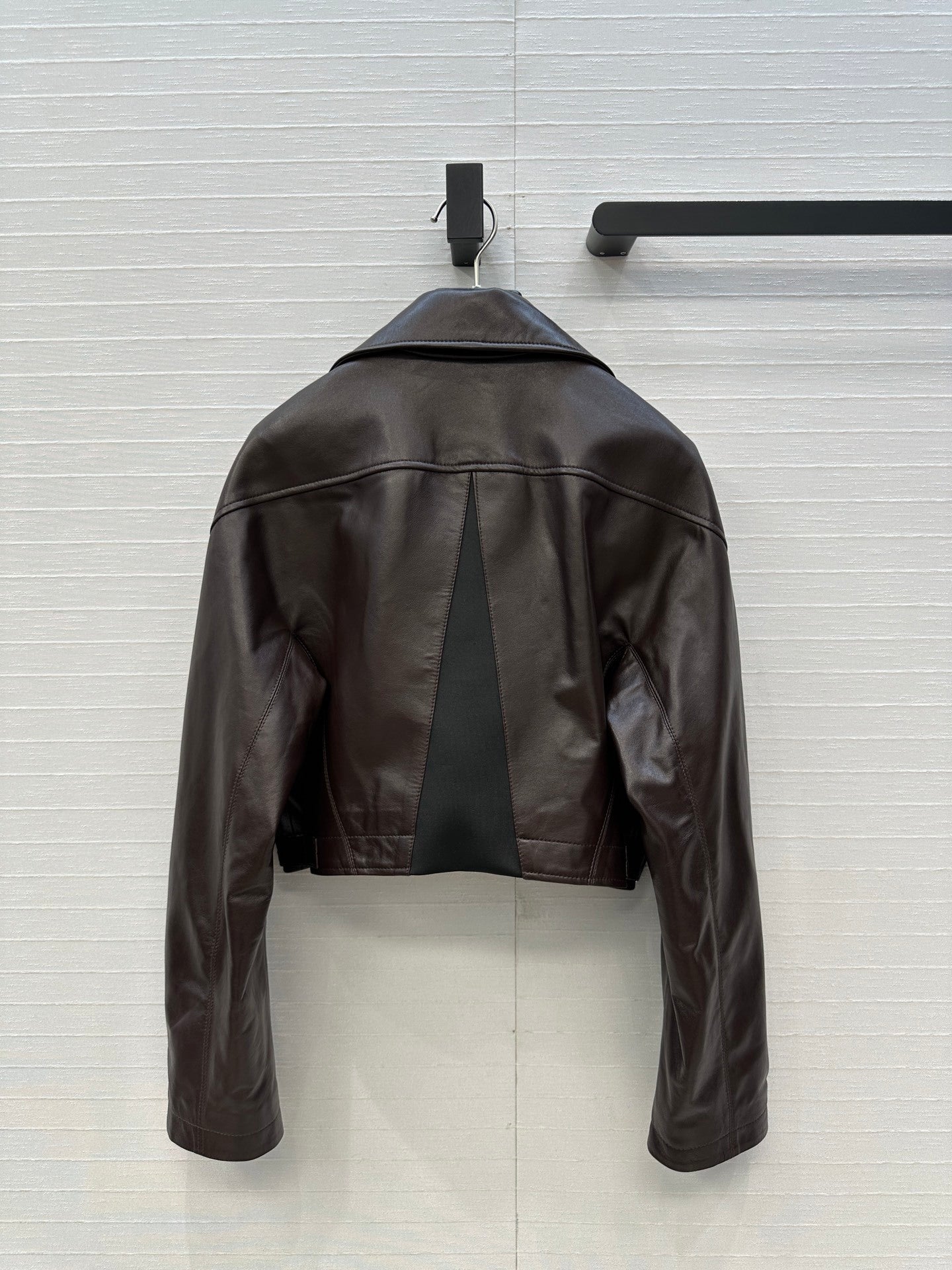 Ultra-Short 100% Lambskin Motorcycle Jacket
