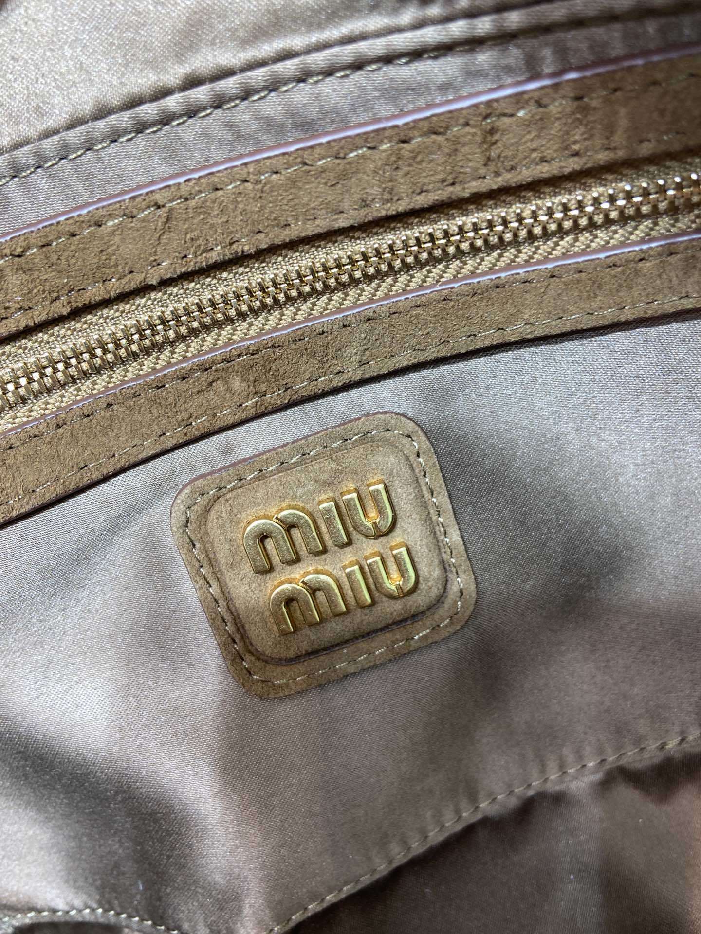 Miu Miu Arcadie Matelassé Suede Top Handle Bag