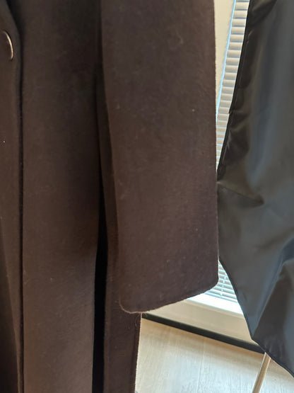 Elegant Tie-Waist Double-Breasted Coat with Snake Brooch