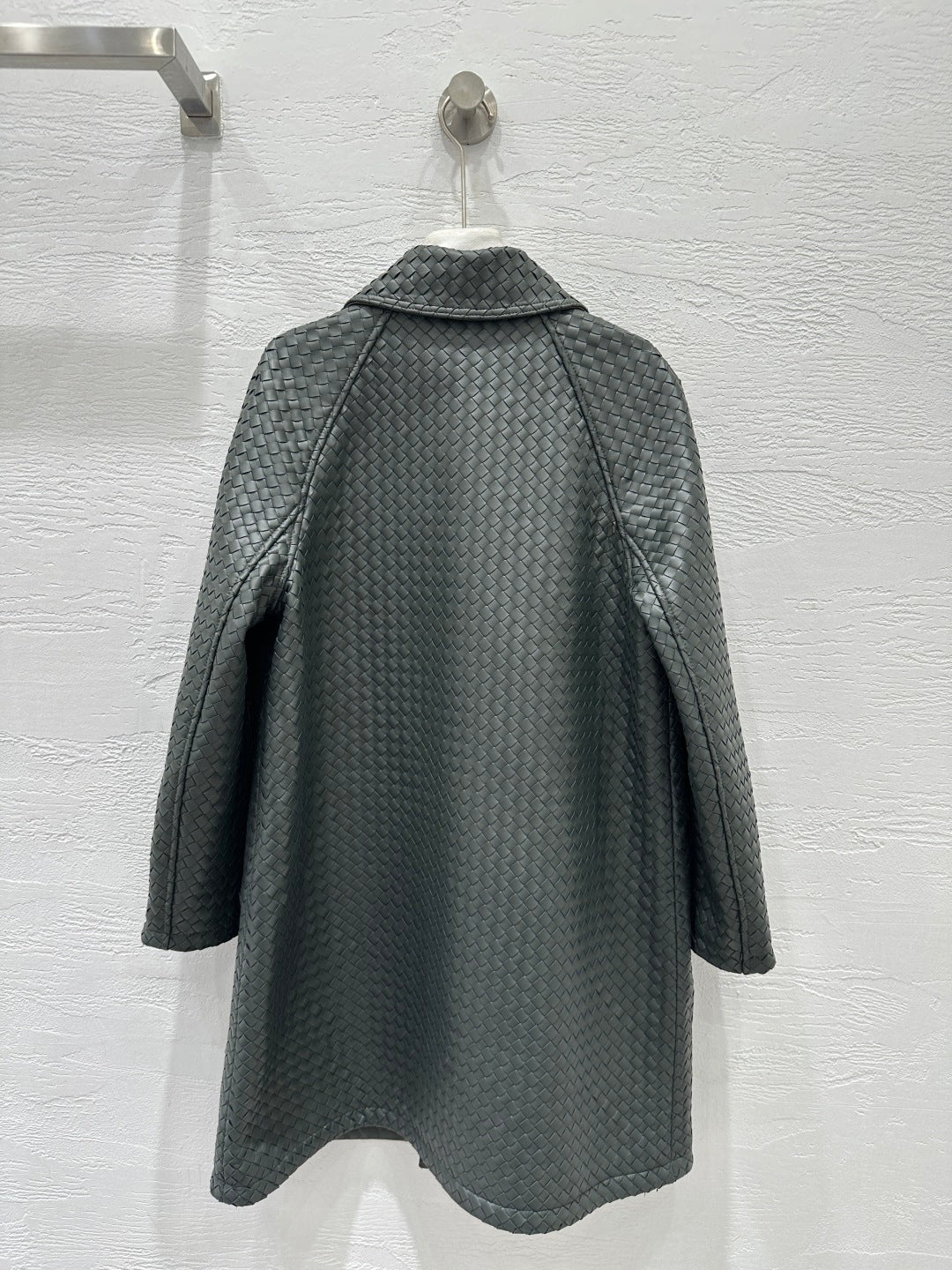 Bottega Veneta Woven Lambskin Oversized Jacket