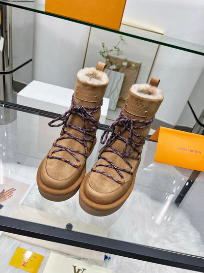 Louis Vuitton Furry Snow Boots