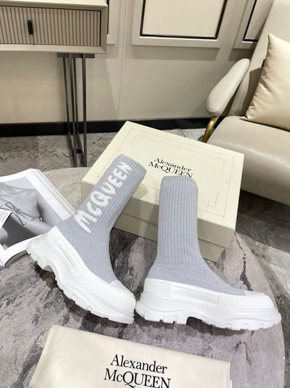 McQueen W119 Graffiti Tread Slick Boots