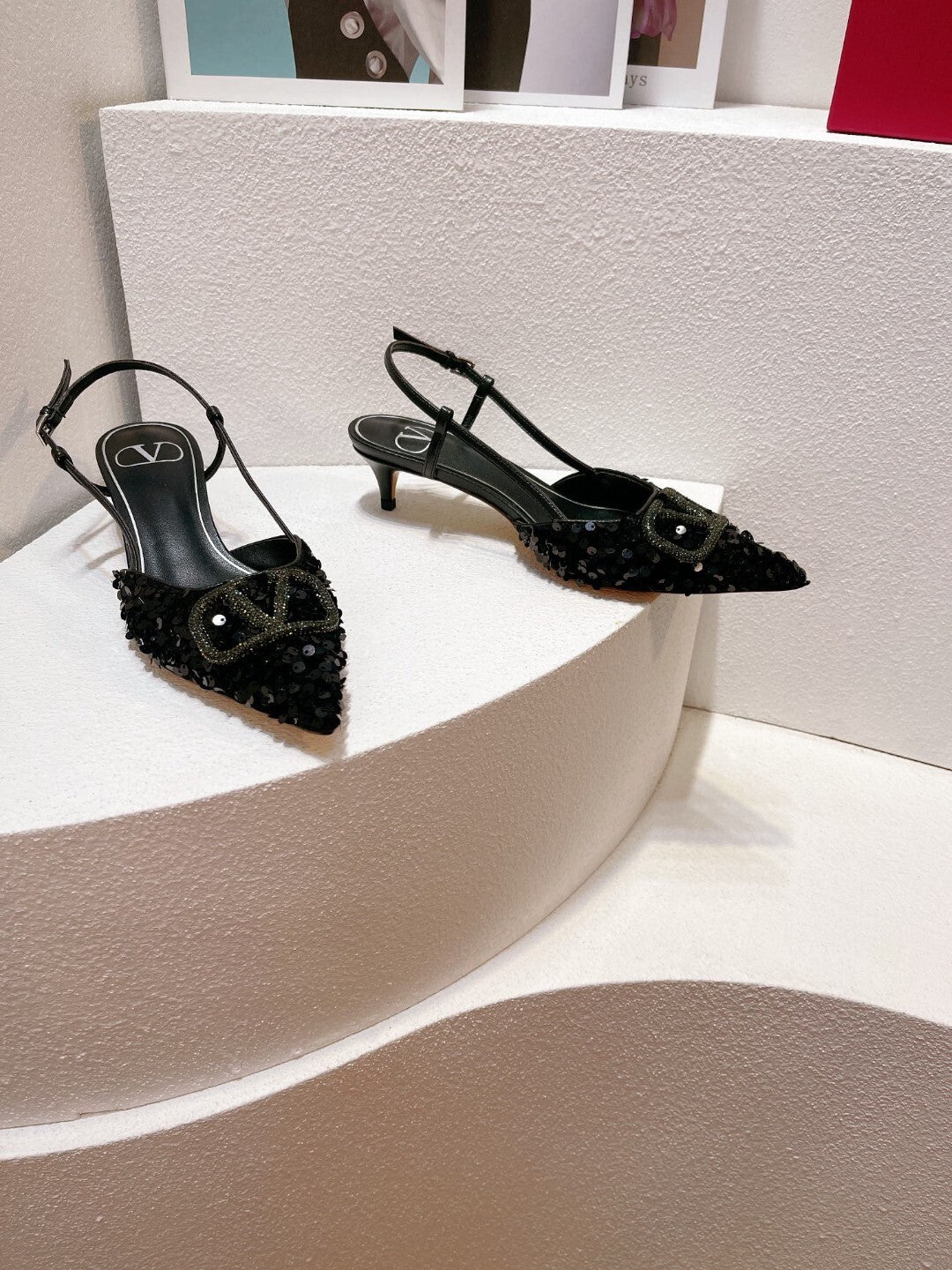 Sequined High-End Spring/Summer Heels