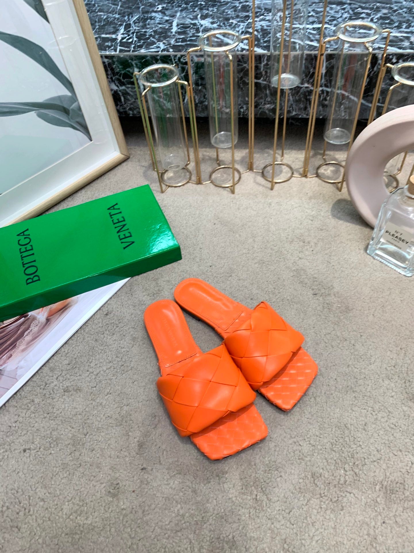 Bottega Veneta Women’s Chunky Woven Flat Sandals