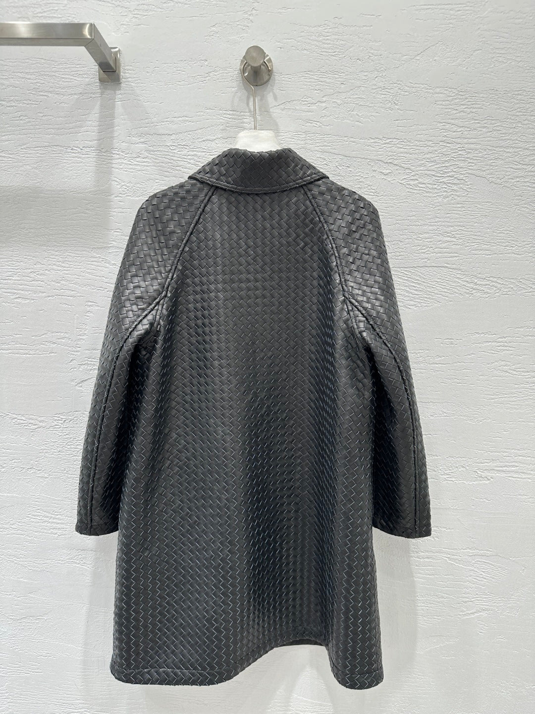 Bottega Veneta Woven Lambskin Oversized Jacket