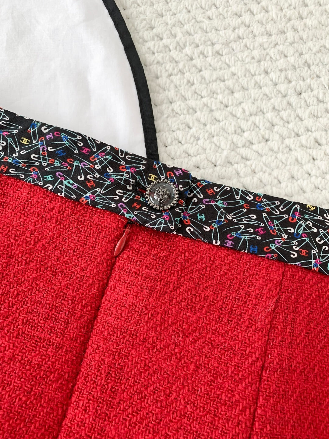 Chanel 24A Tweed Patchwork Skirt