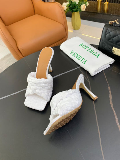 Genuine Leather Women’s Woven Slippers