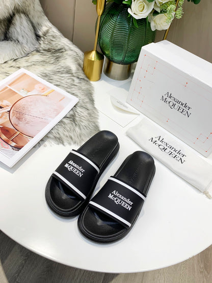 McQueen Classic Pattern Flat Slippers