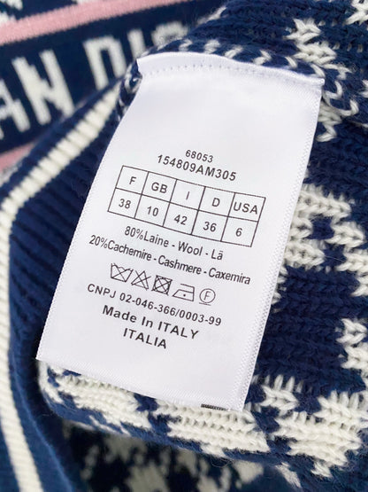 Dior 2025 Houndstooth Long-Sleeve Shirt