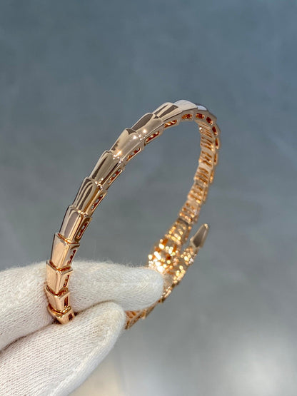 Serpenti Bracelet Diamonds Pink Gold 2