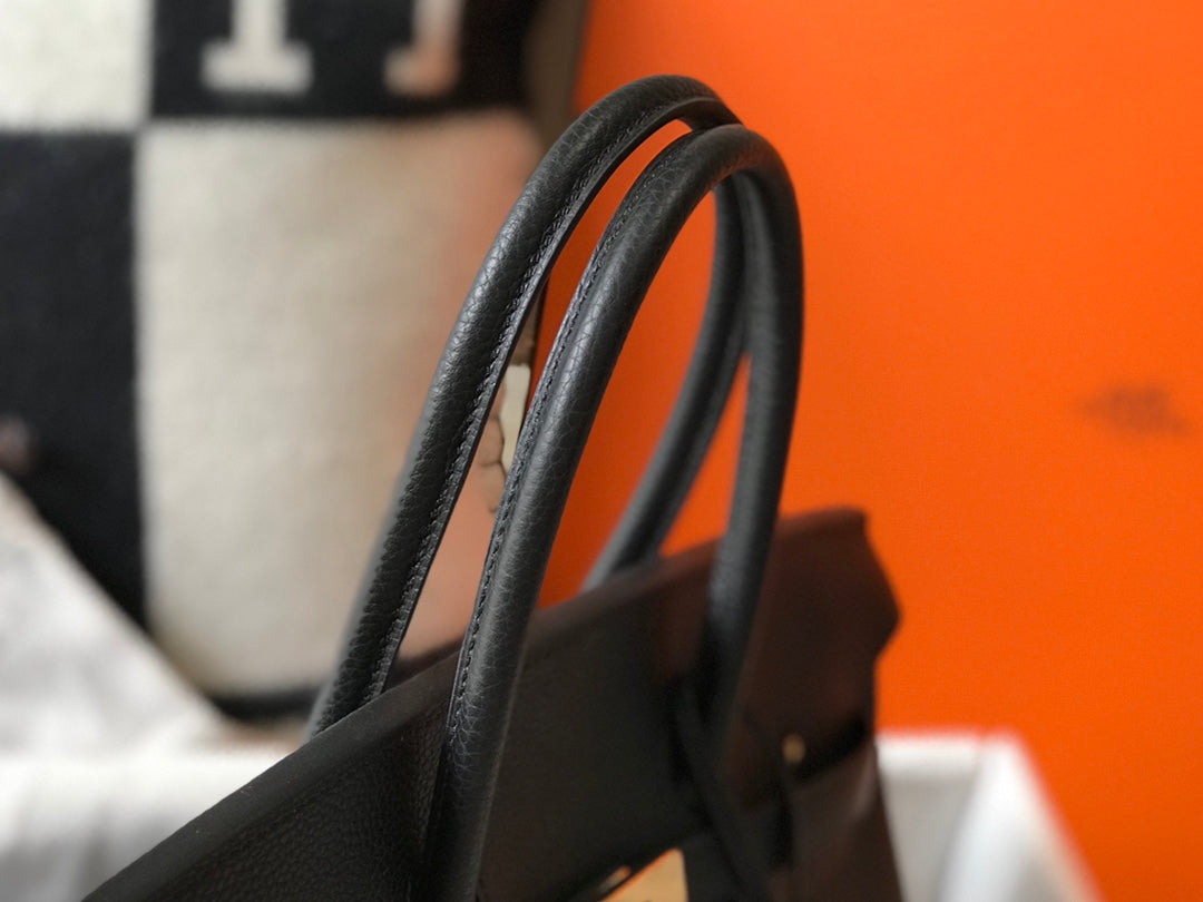 Hm Birkin 30cm Black Togo Leather Gold Hardware