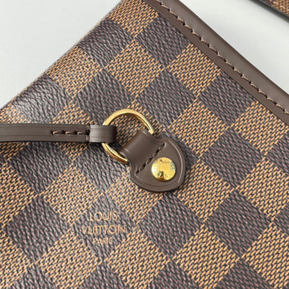 Neverfull MM 32 Brown Red Damier Azur