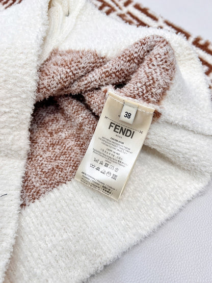 Kids Beige & White Classic Cotton Cardigan