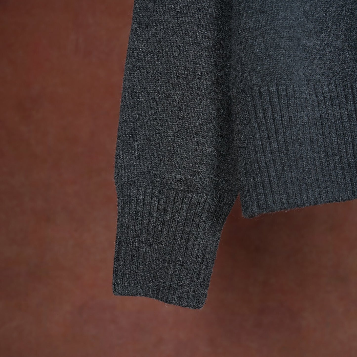 AMI Wool Black Heart V-Neck Knit Cardigan Unisex Loose Fit