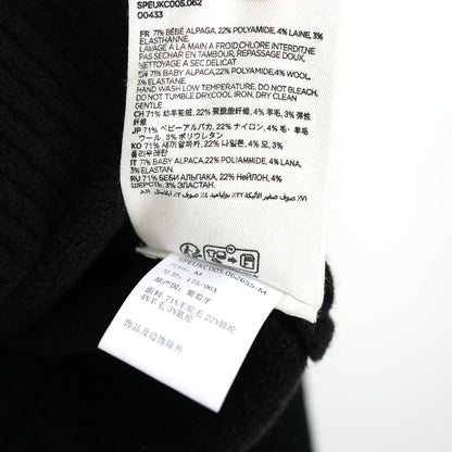 Ami Alpaca Wool White Heart Crew Neck Pullover