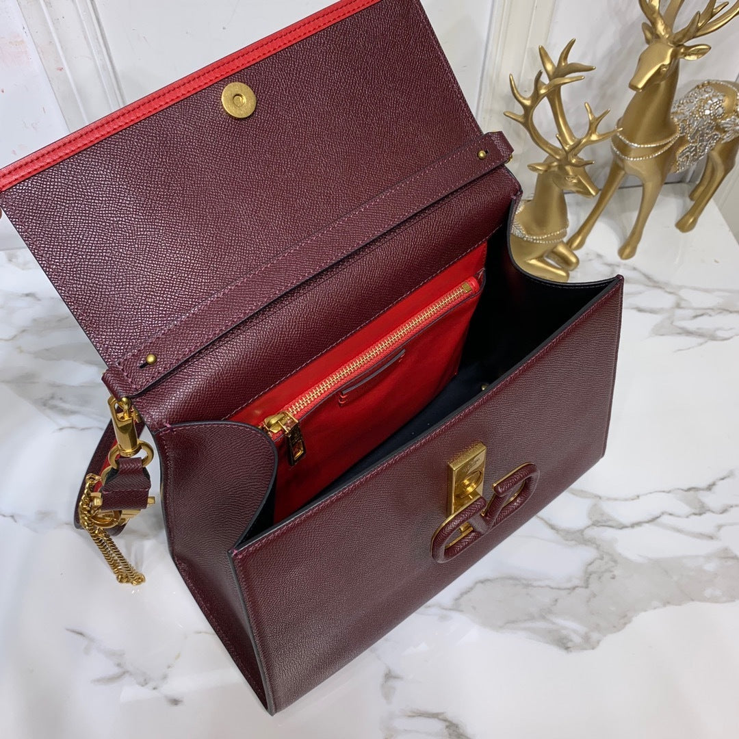 Valentino Garavani Small VSLING Grainy Calfskin Handbag