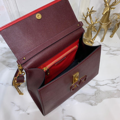 Valentino Garavani Small VSLING Grainy Calfskin Handbag