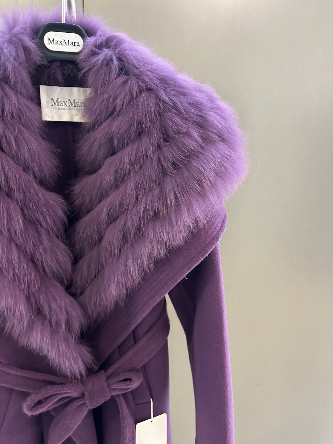 Winter Coat Detachable White Fox Fur Collar