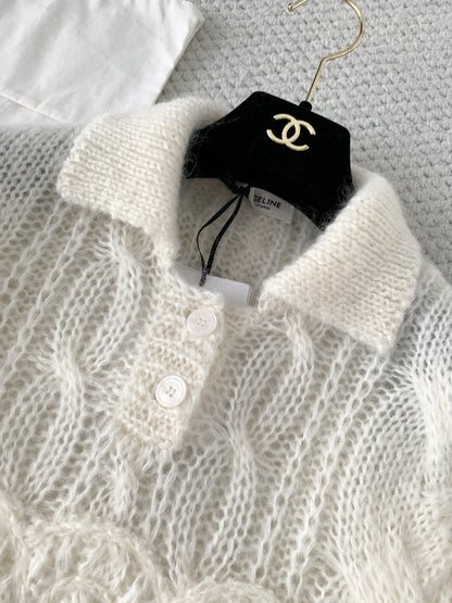 Mohair Embroidered Sweater Soft & Luxurious