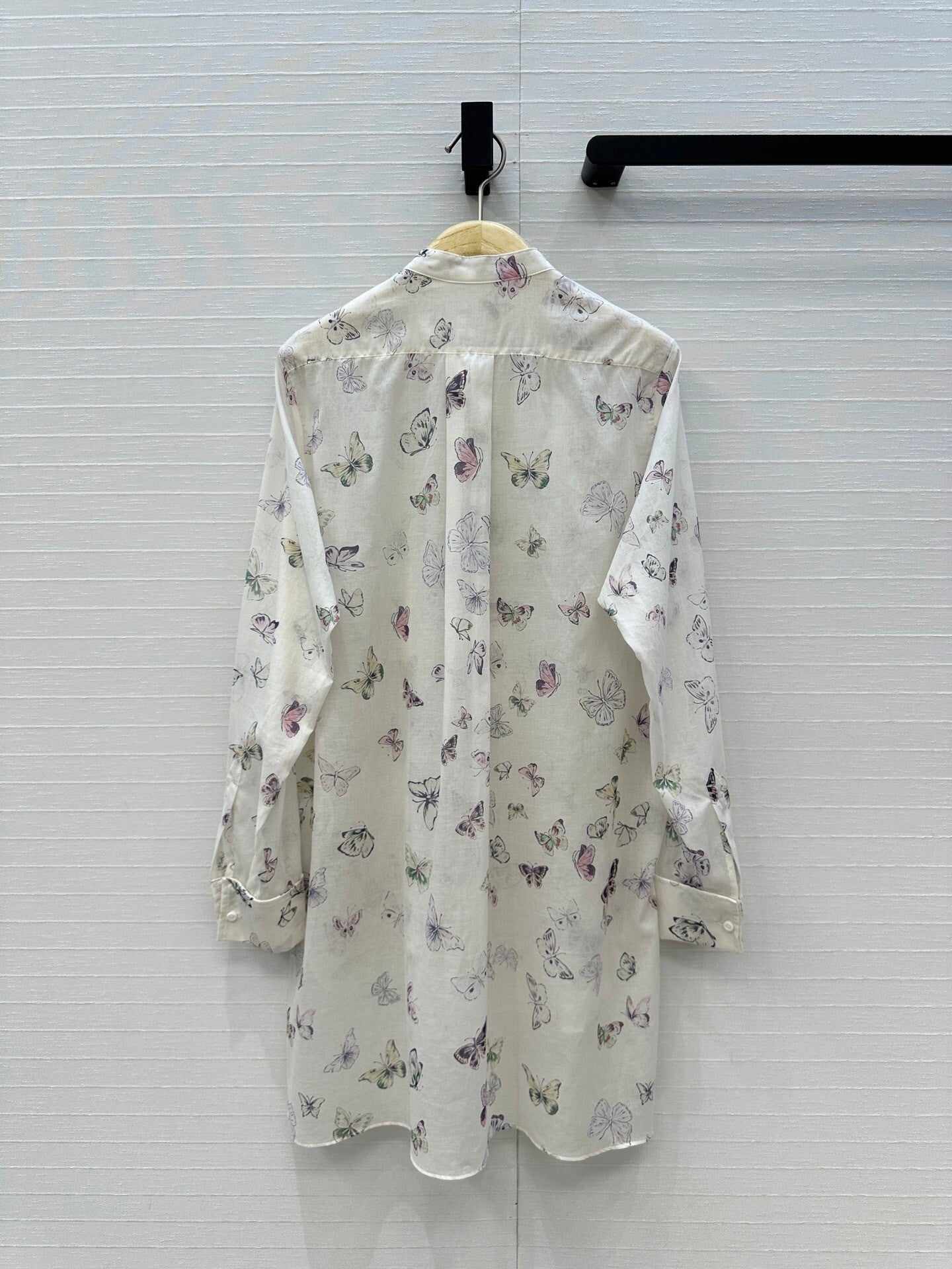 Dior Butterfly Print Silk-Cotton Shirt Early Spring