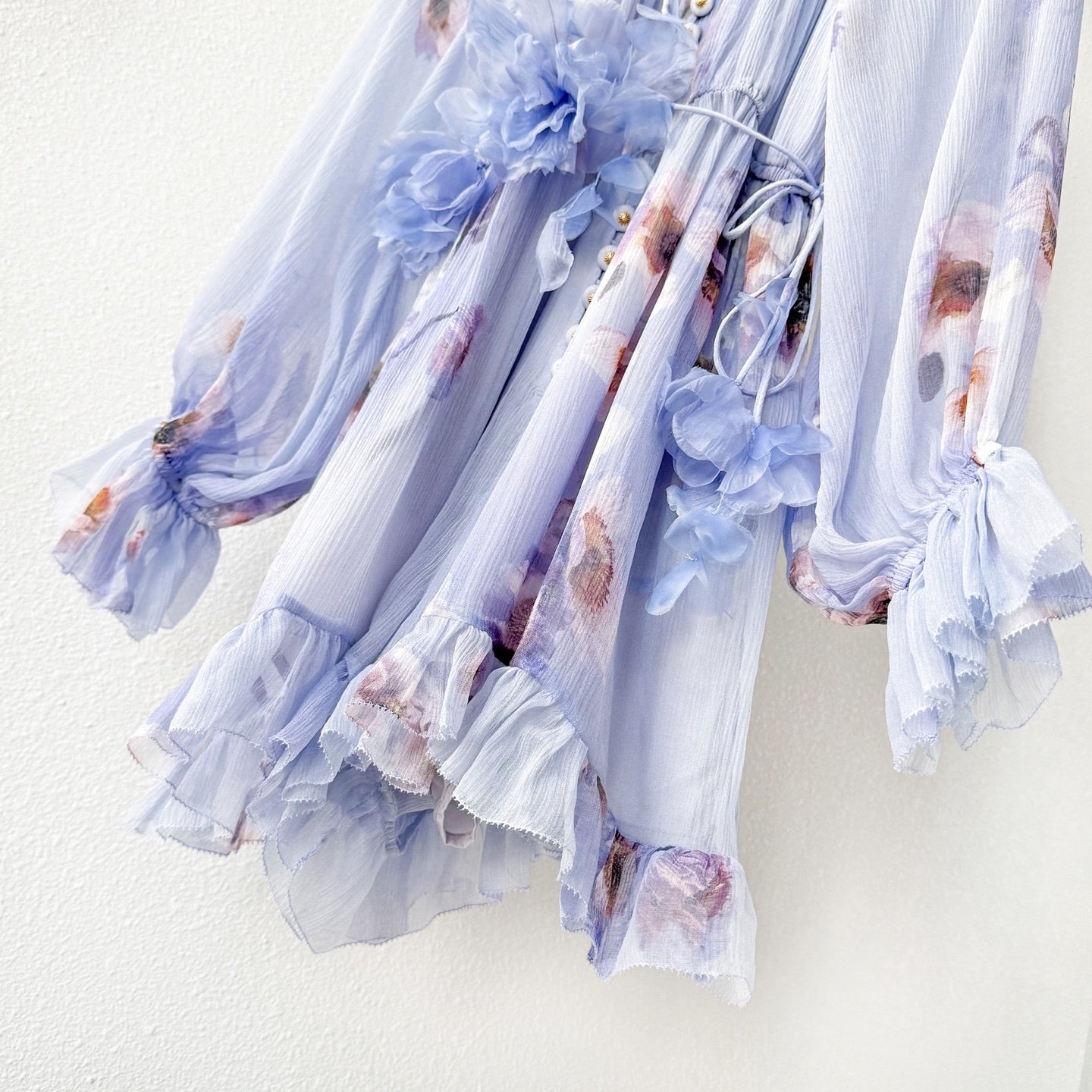 Silk Dress Flattering Bust Waist and Sleeve Design