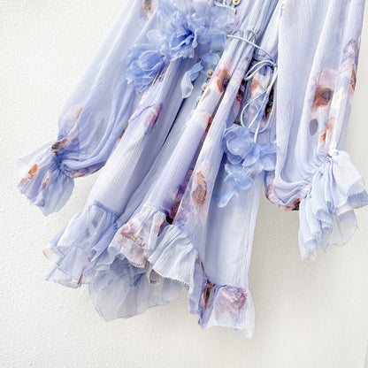 Silk Dress Flattering Bust Waist and Sleeve Design