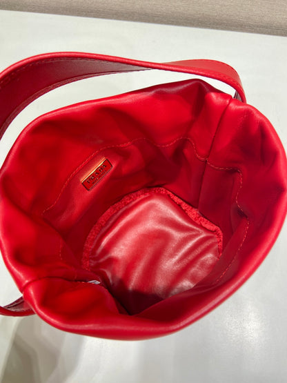 Prada Petit Sac Noir Nappa Leather Mini Bucket Bag