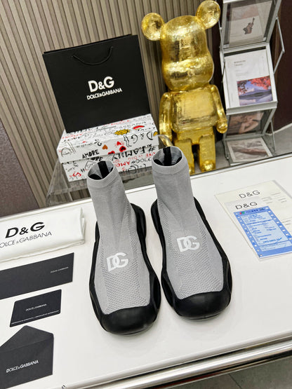 Dolce & Gabbana Wave Series Couple’s Knit Sock Sneakers