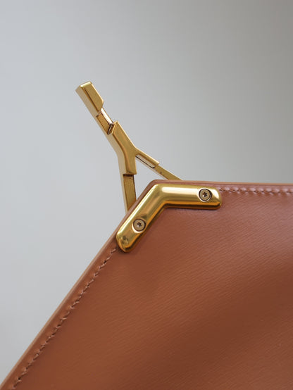 Saint Laurent Suede Cassandra Briefcase Bag