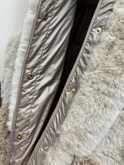 Early Autumn Plush Belted Down Vest Stylish & Unisex