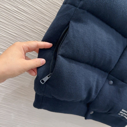 New Unisex Down Vest 50% Knit Wool & Goose Down