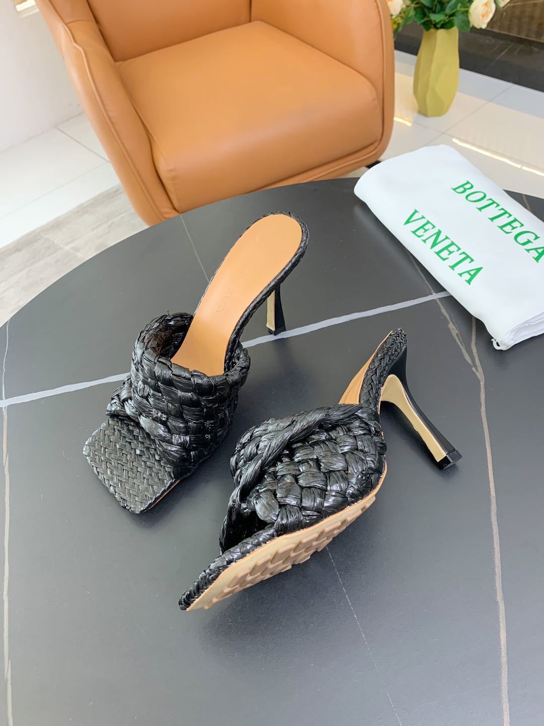 Genuine Leather Women’s Woven Slippers