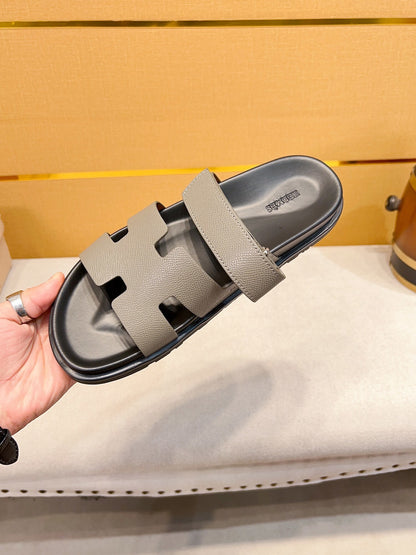 Hermès Oran Calfskin H-Style Mules