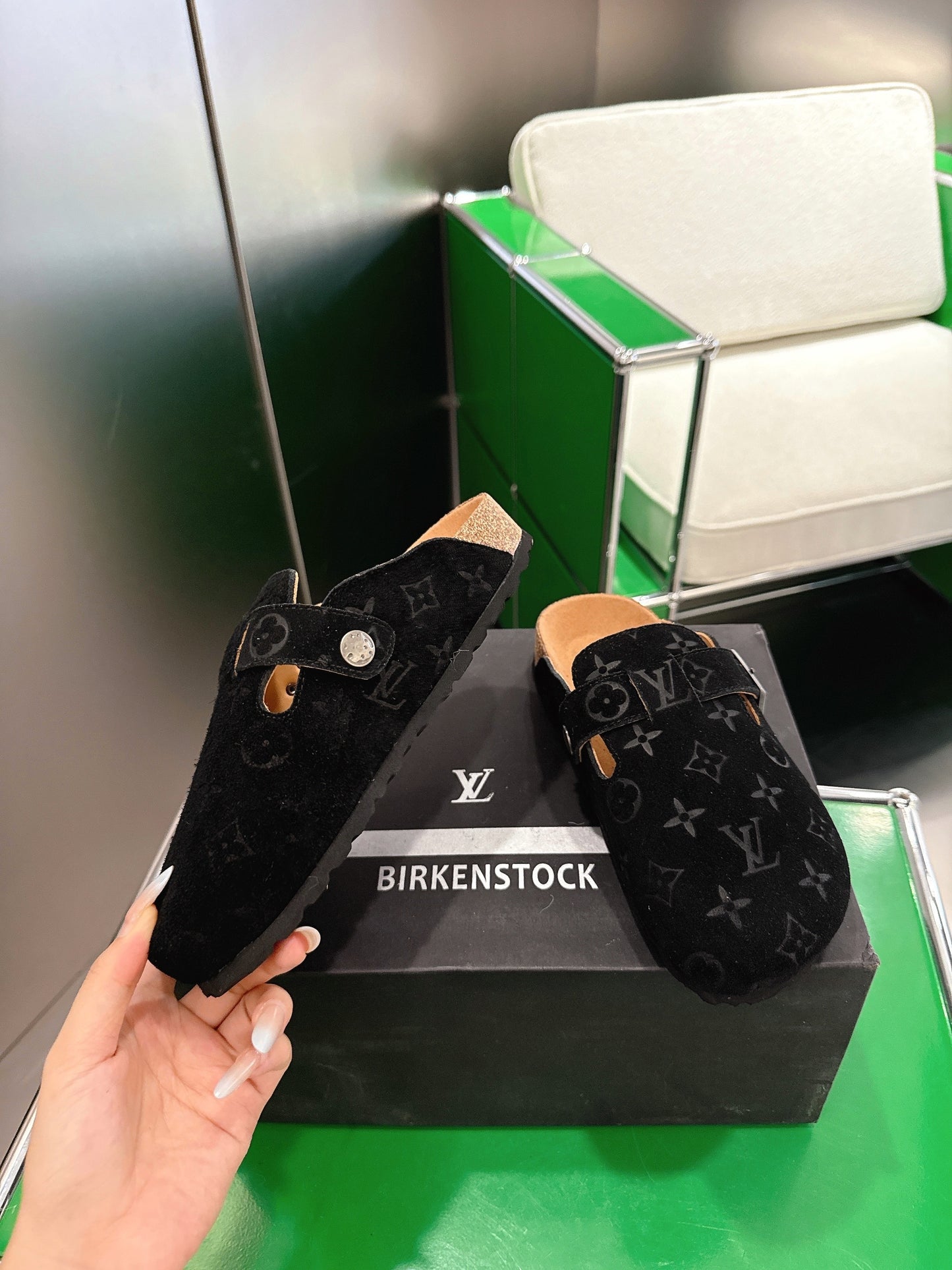 Louis Vuitton Birkenstock Closed-Toe Shoes