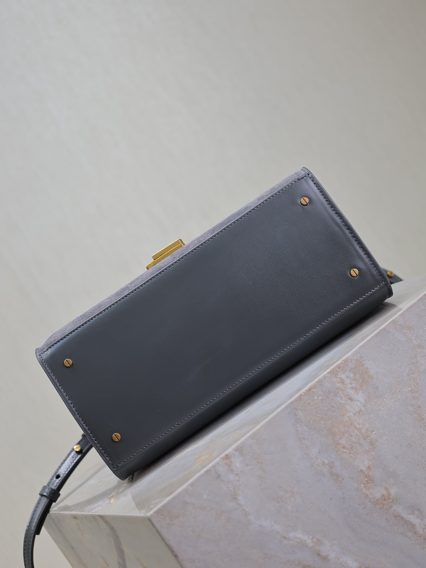 Saint Laurent Suede Cassandra Briefcase Bag