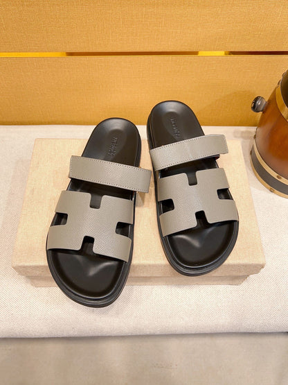 Hermès Oran Calfskin H-Style Mules
