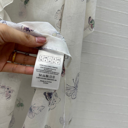 Dior Butterfly Print Silk-Cotton Shirt Early Spring