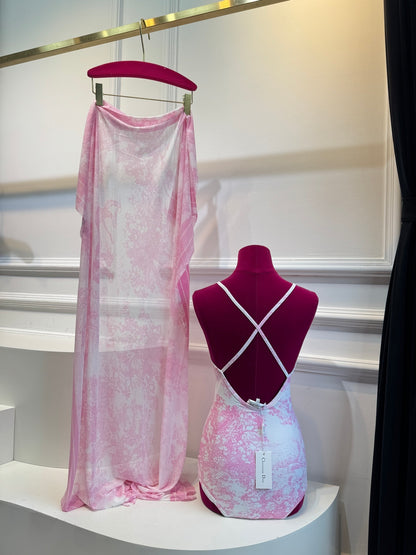 One-Piece Swimsuit with Free Scarf Limited Edition