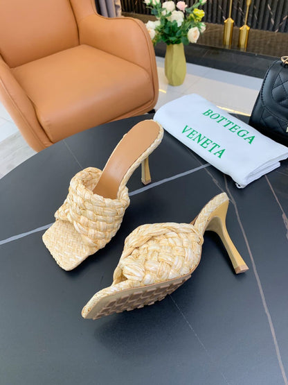 Genuine Leather Women’s Woven Slippers