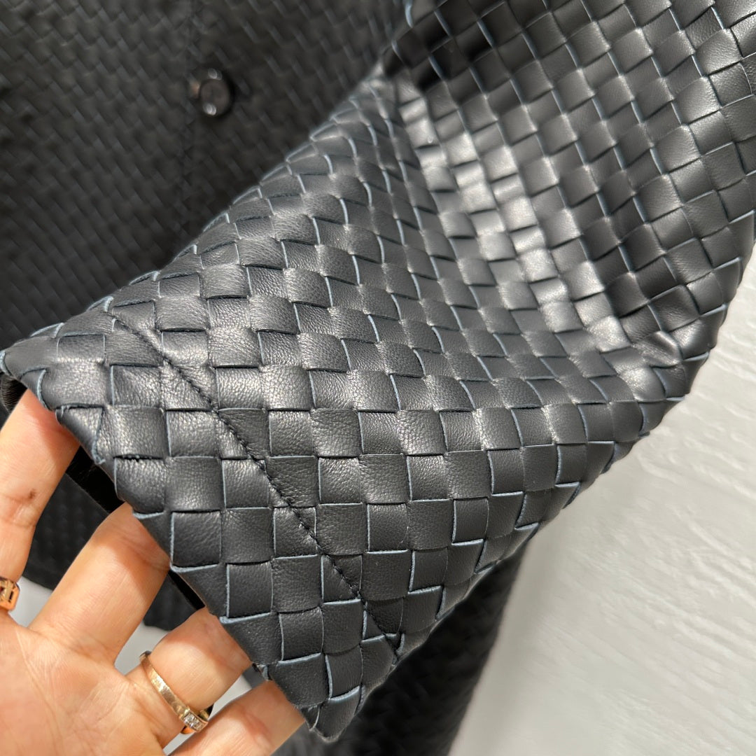 Bottega Veneta Woven Lambskin Oversized Jacket