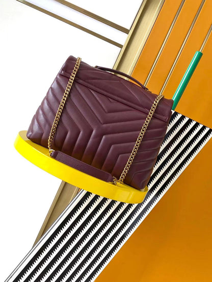 Saint Laurent Loulou Medium Leather Bag