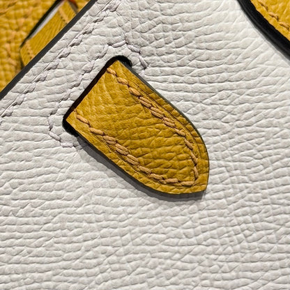 Hermès Kelly Mini 20 Craie & Mauve Pale Epsom Leather Handbag