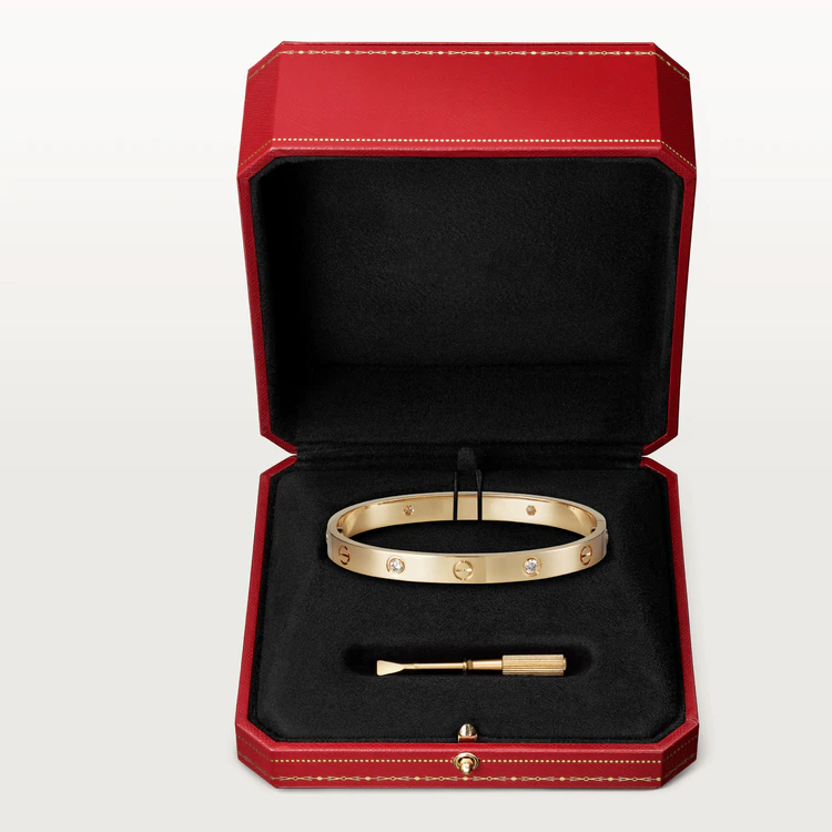 Love Bracelet 6.1mm 4 Diamonds