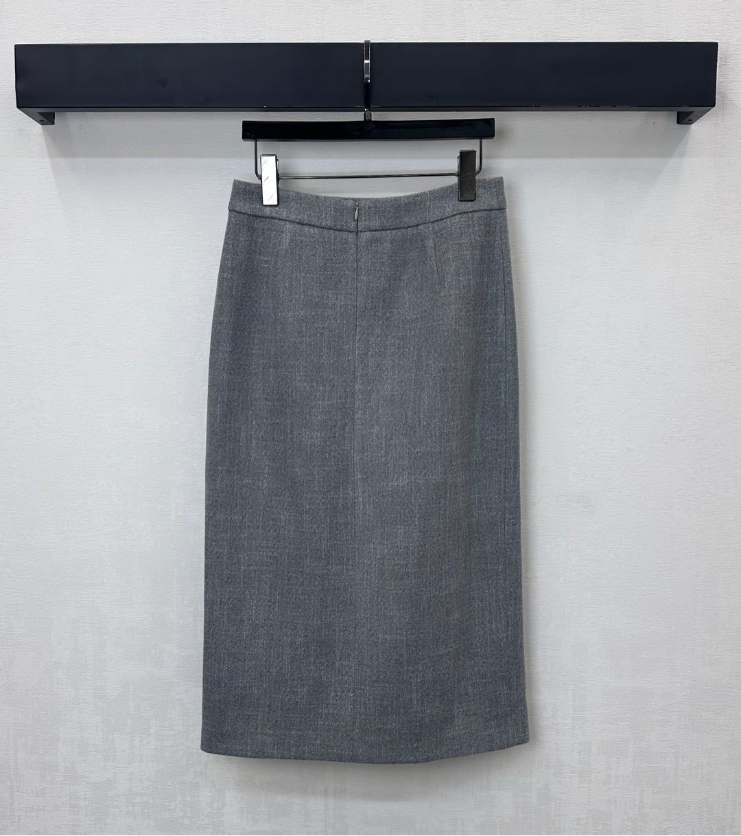 Winter Wool Dress Jacket & Skirt Set Round Neck