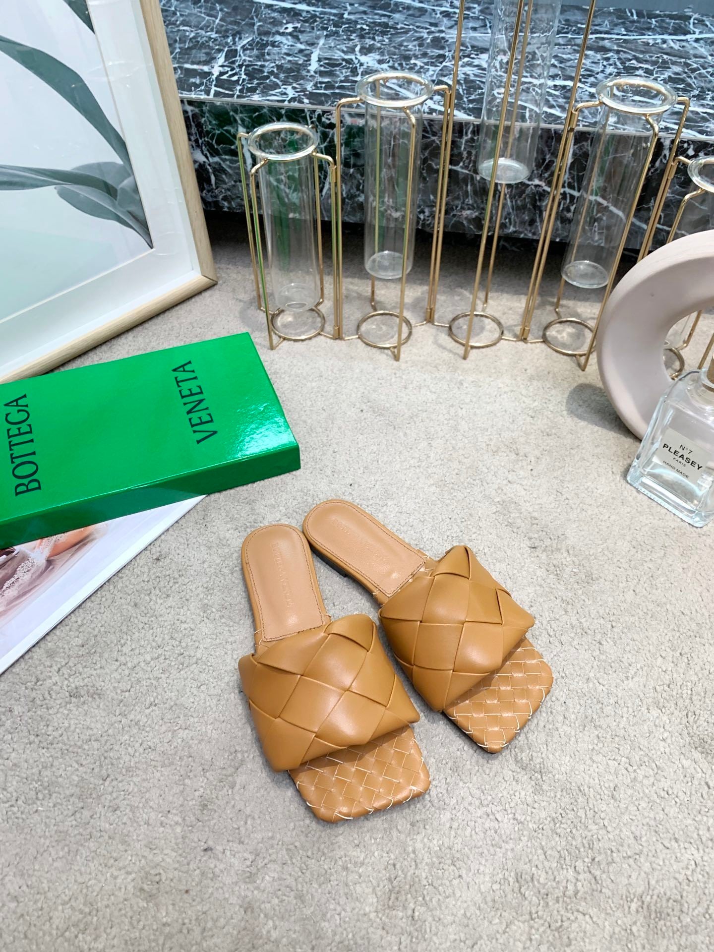 Bottega Veneta Women’s Chunky Woven Flat Sandals