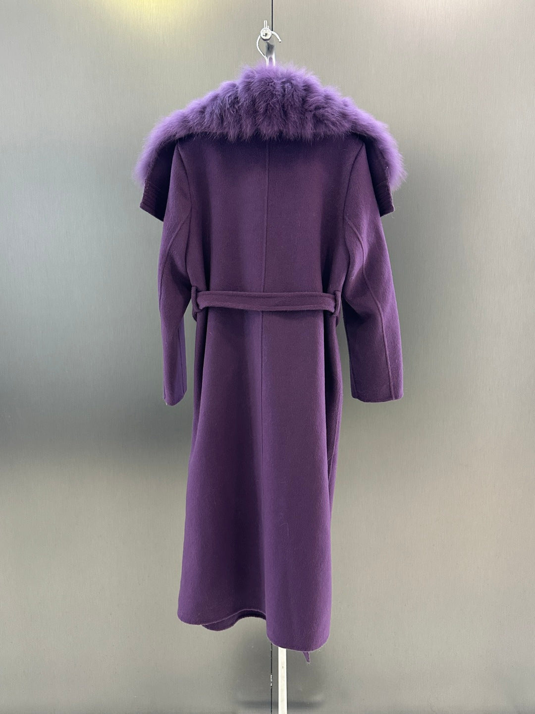 Winter Coat Detachable White Fox Fur Collar