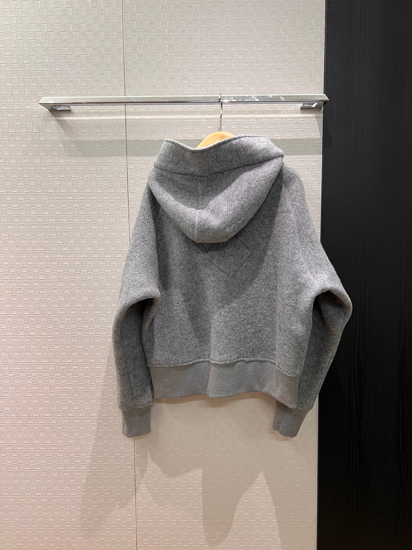 Winter Goose Wool Hooded Jacket Classic Logo