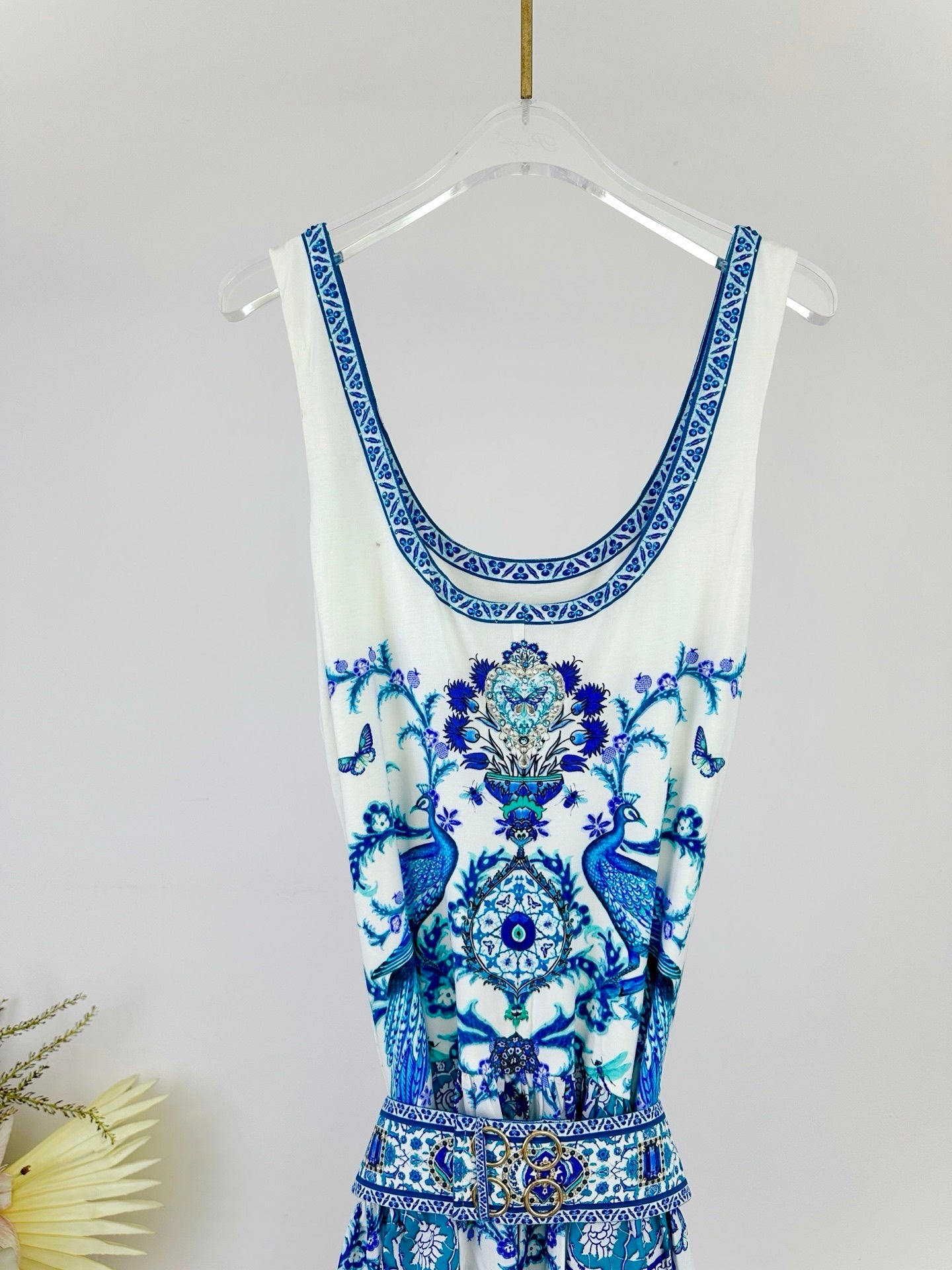 Jersey Tank Maxi Dress with Contrast Skirt