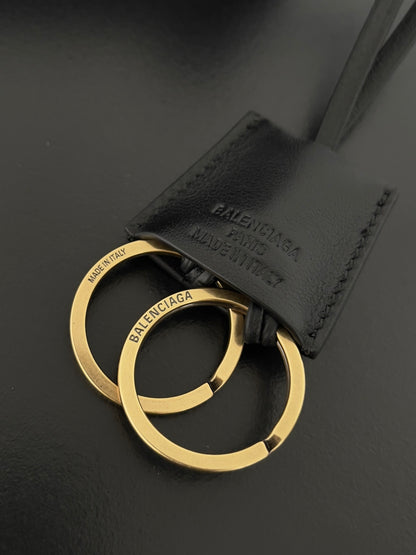 Rodeo Medium Black Leather Handbag for Women